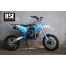 Питбайк BSE MX 125 17/14 Racing Blue 2 (Фильтрбокс, счетчик моточасов, фрезерованная крышка бака и лапка тормоза, алюминиевые обода)